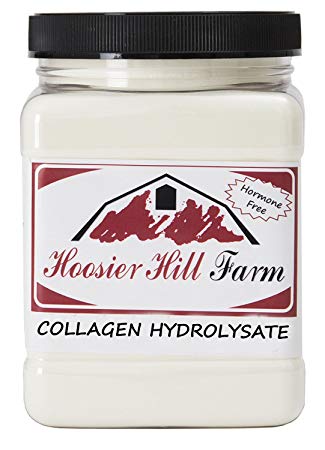 Pure Collagen Hydrolysate Powder, 1.5 lbs (24 oz), Hormone Free, NON-GMO, Grass Fed, cruelty free, paraben free, phthalate free and silicone free. Unflavored. From Hoosier Hill Farm-