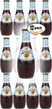 San Pellegrino Chinotto Sparkling Citrus Flavoured Beverage, 6.75 Oz Glass Bottle (Pack of 12, Total of 81 Oz)