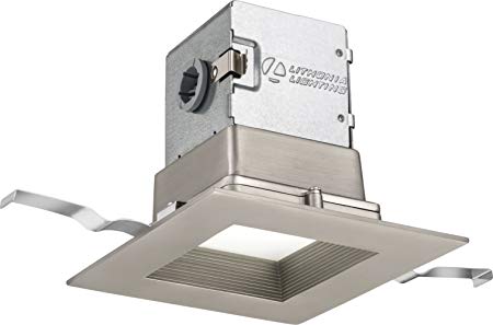 Lithonia Lighting 4JBK SQ 30K 90CRI BN M6, 4-inch, Brushed Nickel