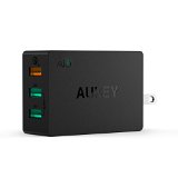 Aukey Quick Charge 20 42W 3 Ports USB Desktop Charging Station Wall Charger 2 Port AIPower 5V48A1 Port Quick Charge 20 12V15A 9V2A 5V2A Included an 20AWG 33FT Micro USB Cable -Black
