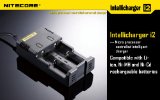 NiteCore-i2-V2014 Universal Intelligent Charger for two Batteries Compatible With IMRLi-ion Black
