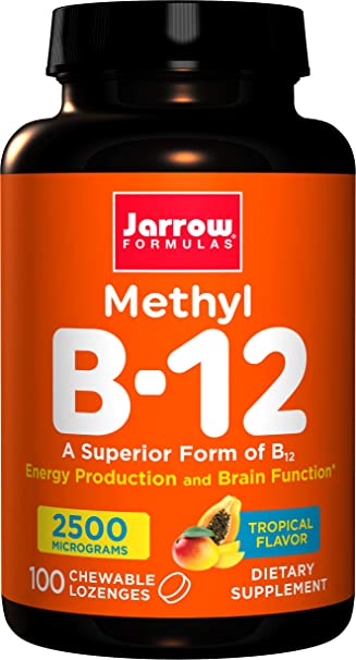 Jarrow Formulas Methyl B-12, Tropical Flavor 2500 Mcg (100 Lozenges)