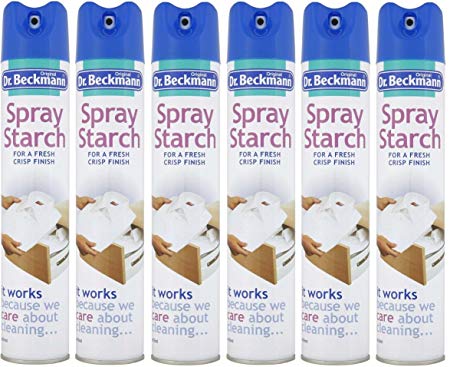 6 x Dr Beckmann Laundry Spray Starch For A Fresh Crisp Finish 6 x 400ML Cans