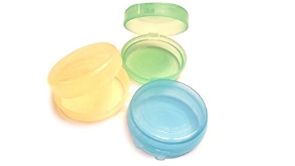 Purse Pill Box - 3 Pack - Small Pill Container for Purse or Pocket - Assorted Colors - Snap Closure, Durable