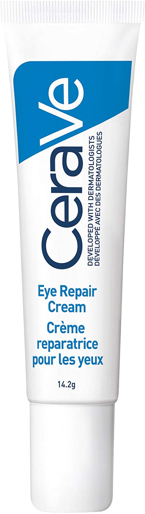 CeraVe Eye Repair Cream | Eye Cream With Hyaluronic Acid To Reduces the look Of Dark circles & Puffiness | Fragrance Free, 14.2 Grams