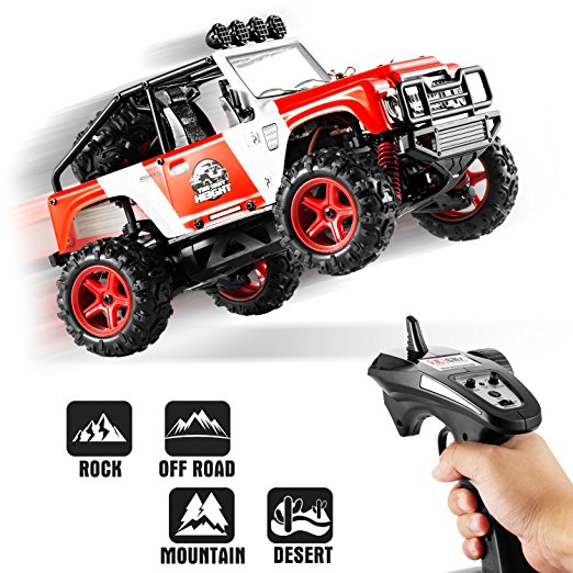 RC Cars, Abask 40 MPH 2.4GHz 4x4 1/22 Remote Radio Control Cars High Speed Off-road Racing High-Performance Trucks Waterproof Shockproof Electronics Best Gift For Children Truck Lovers(red)