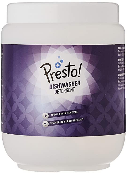Amazon Brand - Presto! Dishwasher Detergent Powder - 1 kg