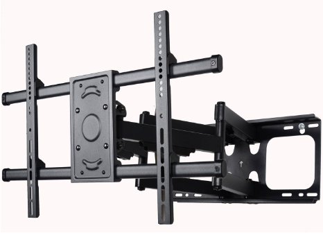 VideoSecu Articulating TV Wall Mount Bracket for Most 37~70 inch Sony Samsung LG Panasonic Vizio Sharp LED LCD PLASMA, Full Motion Dual Arm pulls out up to 25" MW390B WTV