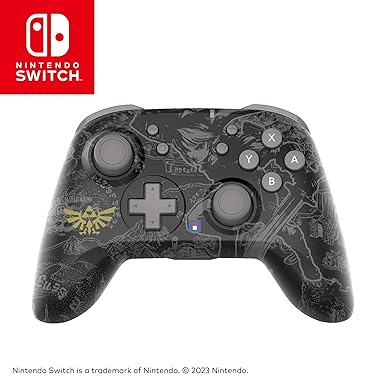 HORI Wireless HORIPAD (The Legend of Zelda Edition) Pro Controller with Motion Control for Nintendo Switch - Officially Licensed by Nintendo