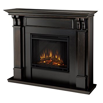 Real Flame 7100E Ashley Electric Fireplace, Medium, Blackwash