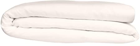 Pure Linen Duvet Cover. 100% Fine Organic and Natural Flax European Made (Twin, Antique White)