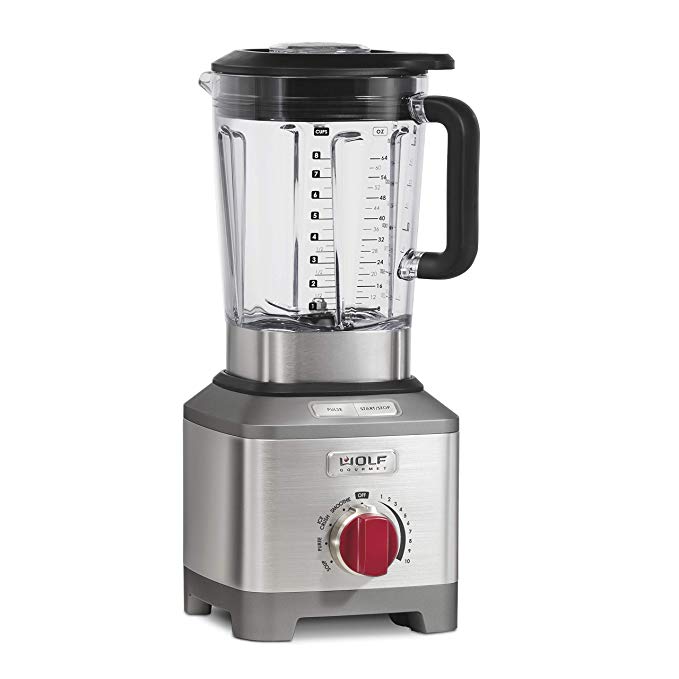 Wolf Gourmet WGBL200S Pro-Performance High Speed Blender, 64 Oz. Capacity, Stainless Steel