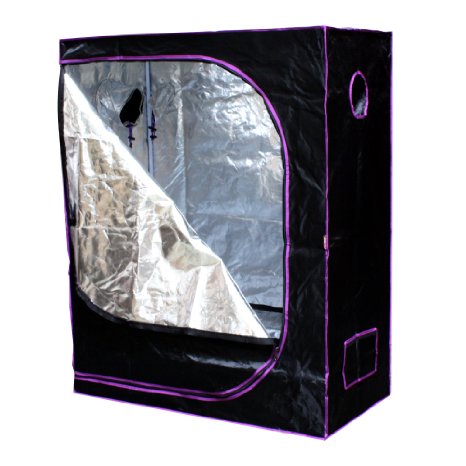 Apollo Horticulture 48x24x60 Mylar Hydroponic Grow Tent for Indoor Plant Growing