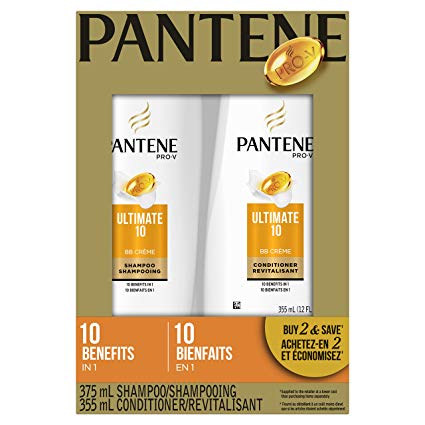 Pantene Pro-V Ultimate 10 Shampoo and Conditioner Dual Pack, 730 mL