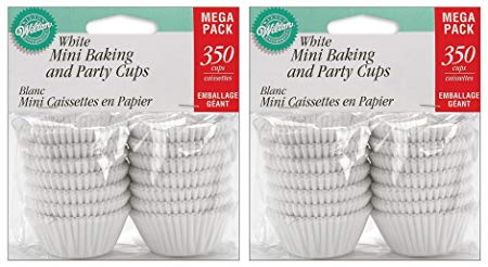 2-PACK - Wilton Baking Cups, Mini, White, 350-Count