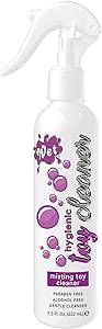 Wet Hygienic Misting Toy Cleaner, 8 Ounce All Purpose Alcohol Free Gentle Cleansing Spray, No Harsh Chemicals Safe for All Toys and Surfaces, Paraben Free & Sulfate Free