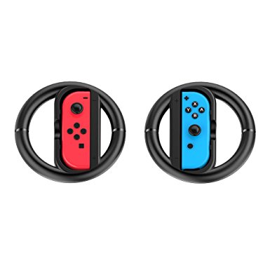 Joy-Con Wheel for Nintendo Switch Controller-Black (Set of 2)