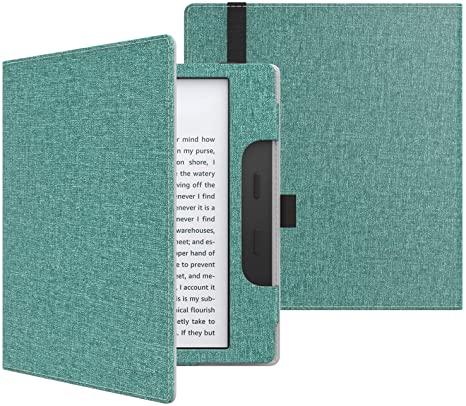 MoKo Case Fits All-New Kindle Oasis (9th and 10th Generation ONLY, 2017 and 2019 Release), Premium Smart Cover Slim Fit Protective Case with Auto Wake/Sleep - Denim Green