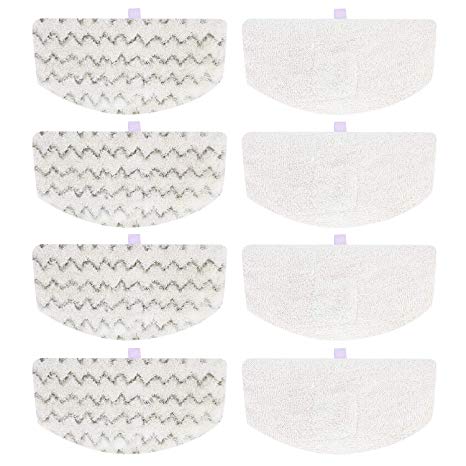 Isingo 8 Pack Steam Mop Pads Compatible Bissell PowerFresh 1806 1940 1544 1440 Series, Replacement Part Model #5938#203-2633