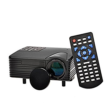 Multimedia LED Projector with VGA Port, HDMI, AV-IN from ExpressPanda | Mini Projector for Laptop Computers, Game Machines, DVD Players