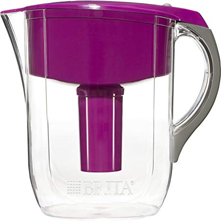 Brita Large 10 Cup Water Filter Pitcher with 1 Standard Filter, BPA Free – Grand, Violet