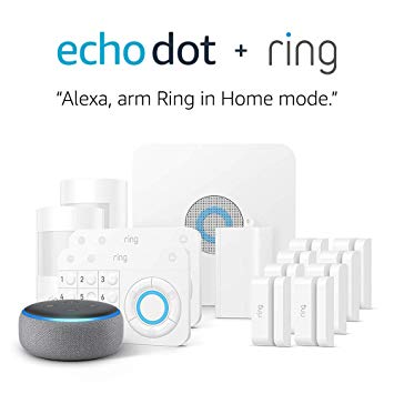 Ring Alarm 14 Piece Kit   Echo Dot (3rd Gen), Works with Alexa