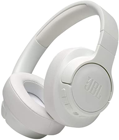 JBL Tune 750 BTNC Wireless Over-Ear Bluetooth Headphones with active noise cancellation, in white