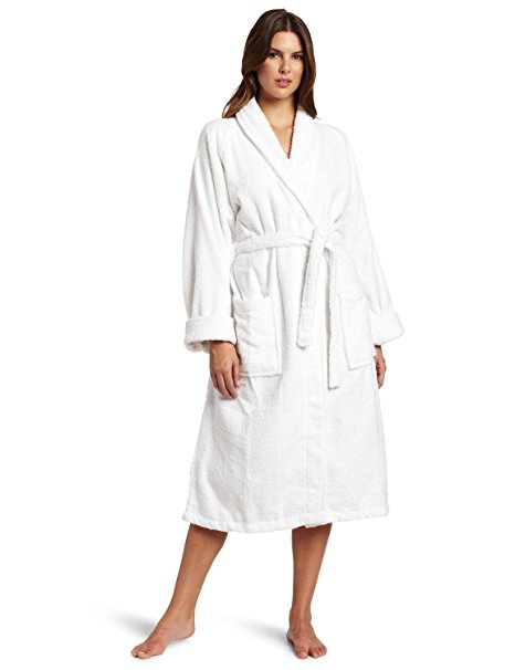 Superior Unisex 100% Premium Long-Staple Combed Cotton Terry Small Bath Robe, White