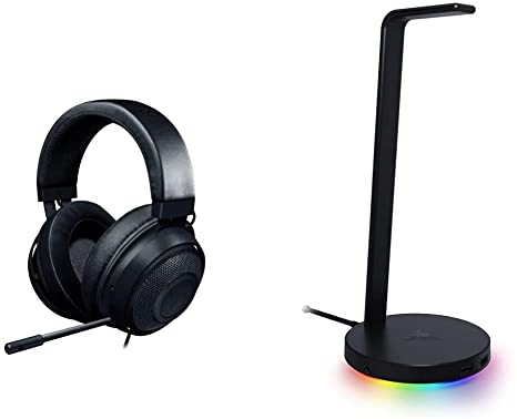 Razer Kraken Gaming Headset   Base Station V2 Chroma Bundle: Classic Black