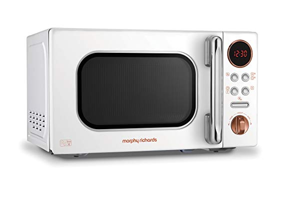 Morphy Richards 511504 Microwave, White Rose Gold