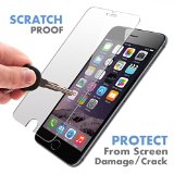iPhone 6S  6 9733 PREMIUM QUALITY 9733 Tempered Glass Screen Protector by Voxkin - Top Quality Invisible Protective Glass for iPhone 6 - Scratch Free Perfect Fit and Anti Fingerprint - Crystal Clear HD Display