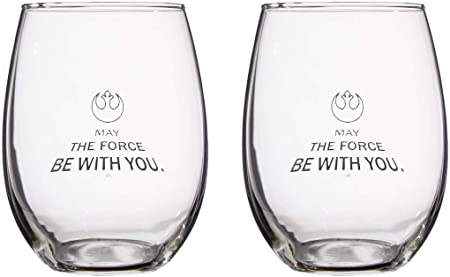 Star Wars Collectible Wine Glass Set (The Force)