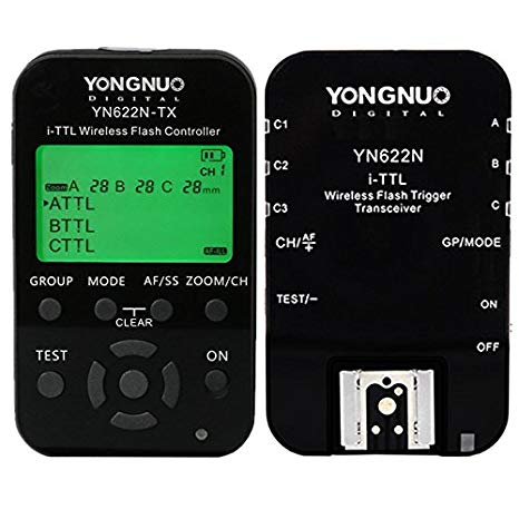 Yongnuo YN622N-KIT Wireless HSS iTTL Flash Trigger Kit Transceiver Controller for Nikon Camera