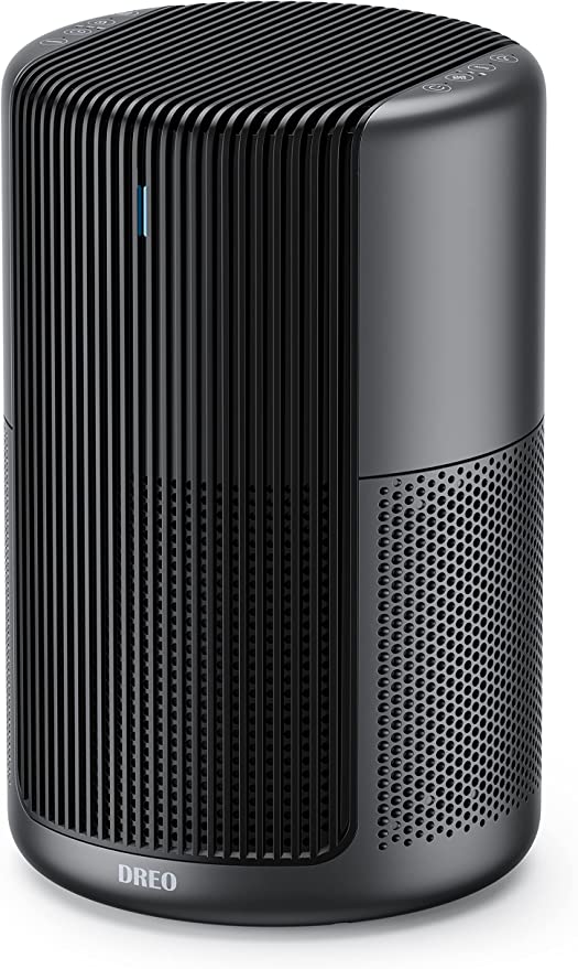 Dreo Air Purifiers for Bedroom Home Large Room, H13 True HEPA Filter for Allergies Pets, 283 ft² Coverage, 20dB Quiet Operation with 360° Filtration, Graphite, 9.84*9.84*15.2, (DR-HAP002DB)