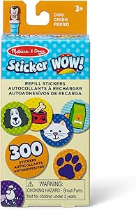 Melissa & Doug Sticker WOW!™ 300  Refill Stickers for Sticker Stamper Arts and Crafts Fidget Toy Collectibles – Dog Pets Theme, Assorted (Stickers Only) Removable Stickers, Girls and Boys 3