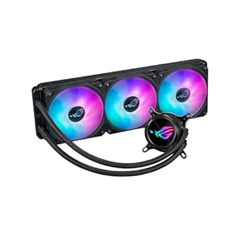 ASUS ROG Strix LC III 360 ARGB All-in-one CPU Liquid Cooler with 360° rotatable Water Block, Asetek’s New Gen7 v2 Pump, Premium ROG ARGB Fans, and 10  Custom Aura Lighting Effects