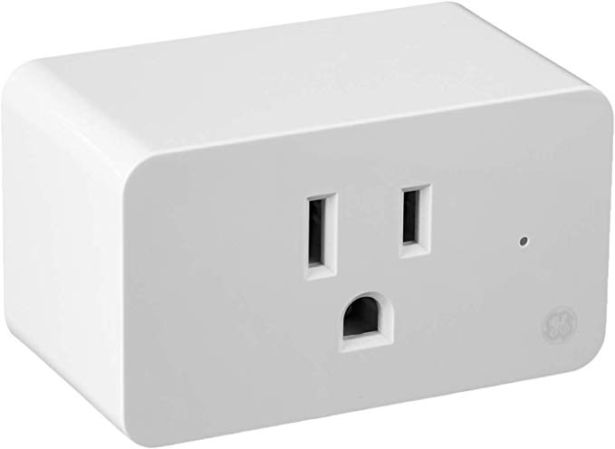 GE Lighting 93103491 C by GE On/Off Smart Plug, White, Works with Alexa and Google Assistant, WiFi Enabled, No Hub Required