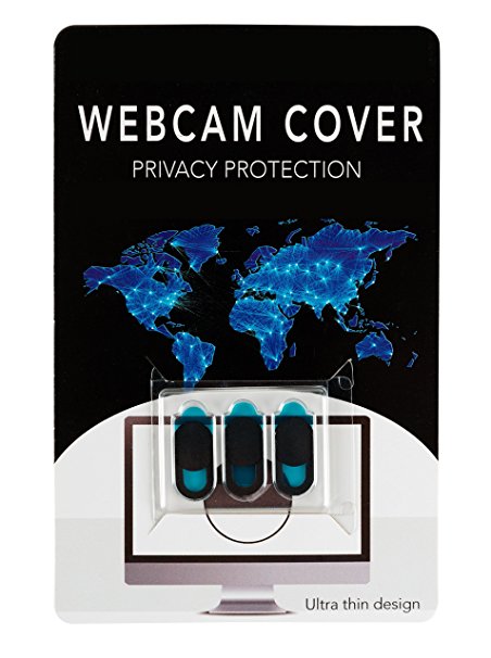 Webcam Privacy Cover by TechPrivacy (3 pack) - Ultra Slim Webcam Cover Slide, Suitable for iPad, Laptops, Macbook, Macbook Pro, iMac, Mac, Dell, Lenovo, HP and More, Protects your Privacy