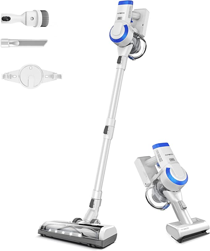 Tineco A10 Cordless Stick Vacuum Cleaner, Lightweight and Quiet, Powerful Suction, Converts to Handheld Vacuum with Attachments, Wall-Mounted Dock