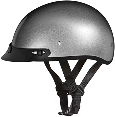 Daytona Helmets Motorcycle Half Helmet Skull Cap 100% DOT Approved
