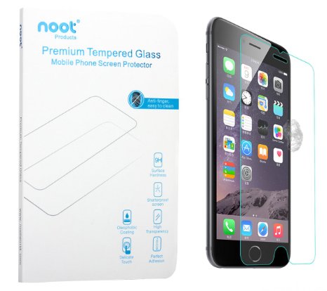 iPhone 6 Screen Protector - NOOT 0.33mm Tempered Glass Crystal Clear l Slim l Anti Finger Print