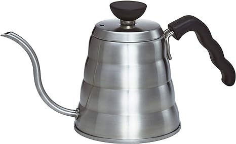 HARIO VKBR-70HSV V60 Drip Kettle, Vono Gas Flame and Induction Compatible, Practical 16.9 fl oz (500 ml), Silver, Made in Japan