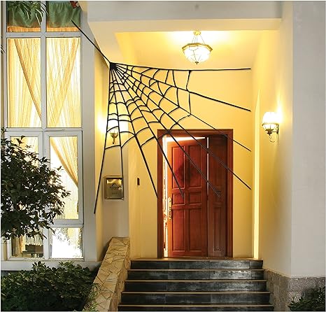 Corner Spider Web Decoration, 30"