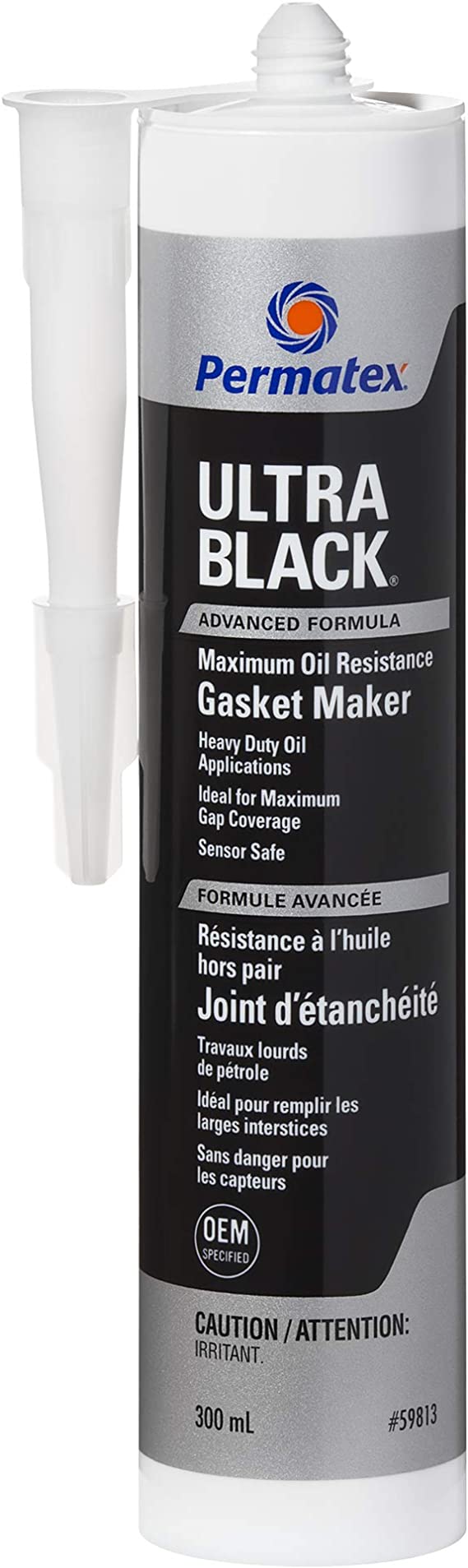 Permatex 59813 Ultra Black Gasket Maker 598C, 300ml