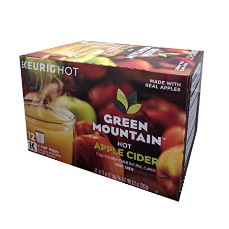 GREEN MOUNTAIN Hot Apple Cider K-Cup, 12 Count (Pack of 1) net wt 9.2 ounce