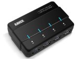 Anker AH111 USB 30 4-Port Hub with 12V 2A Power Adapter and 3ft USB 30 Cable VIA VL812 Chipset