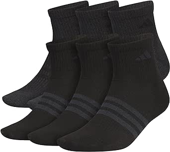 adidas mens Superlite 3.0 Quarter Sock Athletic, Lightweight, Breathable With Targeted Padding and Arch Compression (6-pair)