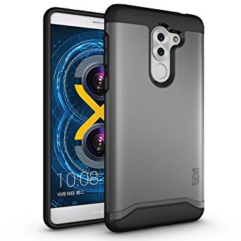 Honor 6X Case, TUDIA Slim-Fit HEAVY DUTY [MERGE] EXTREME Protection / Rugged but Slim Dual Layer Case for Huawei Honor 6X (Metallic Slate)