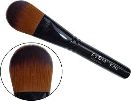LyDia professional black foundation/concealer/face mask cosmetic makeup brush F-012 (Length: 13.50cm / 5.4 inches)