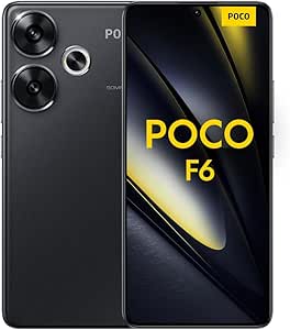 Xiaomi Poco F6 - Smartphone de 12 512GB, Snapdragon 8s Gen 3, Pantalla AMOLED de 120 Hz, Carga Turbo de 90W, cámara Dual de 50MP con OIS, Negro (Versión ES)